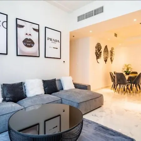 Amna Tower With A Beautiful View And A Chic Style Appartement Dubai Buitenkant foto