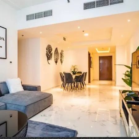 Amna Tower With A Beautiful View And A Chic Style Appartement Dubai Buitenkant foto